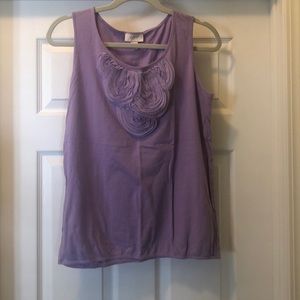 Loft sleeveless purple lilac top